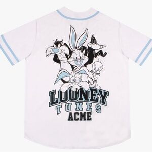 NWT “Looney Tunes” Graphic Baseball Jersey- Size Large